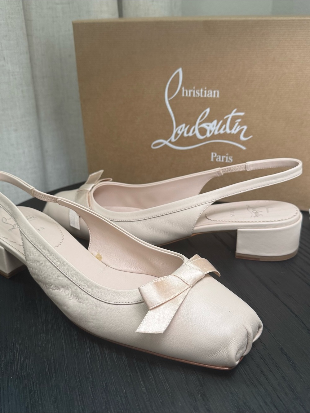 Christian Louboutin Mamaflirt Slingback Ballet Pump Leche 42 - Picture 4 of 12